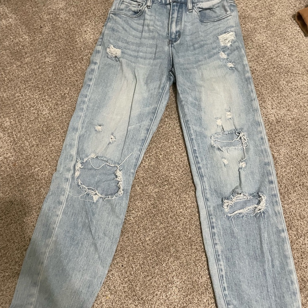 KanCan Blue Boyfriend Jeans Distressed Vintage